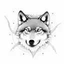 Memento Mori using a wolf and  various phreaes including "you are the creator of your own reality"  tattoo design idea