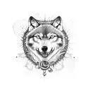 Memento Mori using a wolf and  various phreaes including "you are the creator of your own reality"  tattoo design idea