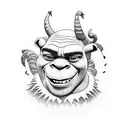 shrek tattoo design idea