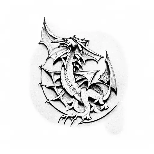 Welsh Castle tattoo design idea