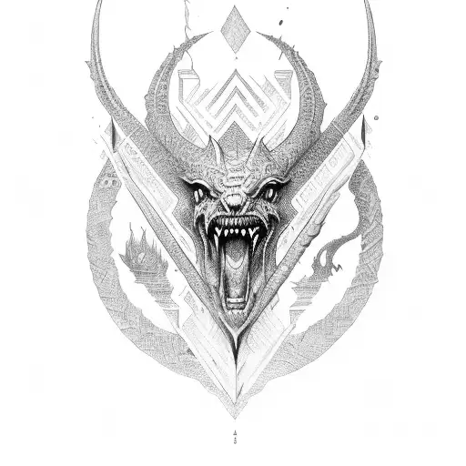 Dacian draco tattoo design idea