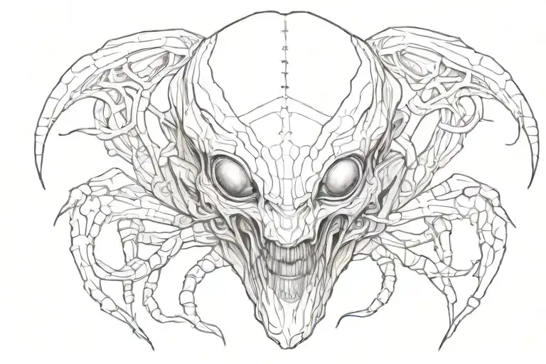 Alien tattoo design idea