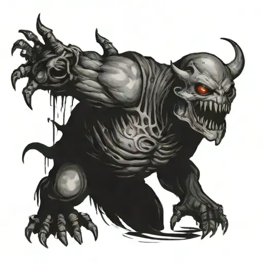 bloodsucker from stalker game tattoo design idea