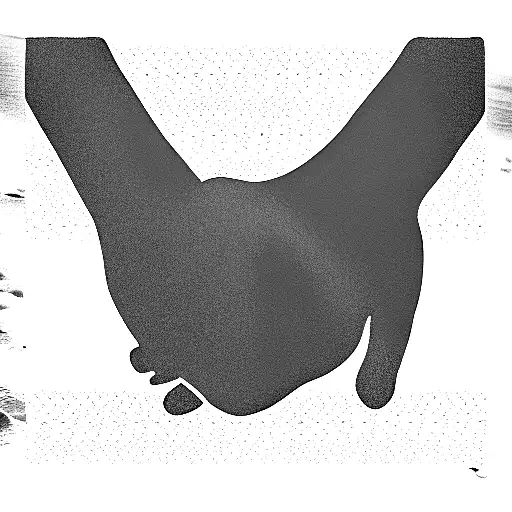 family holding hands on beach tattoo design idea