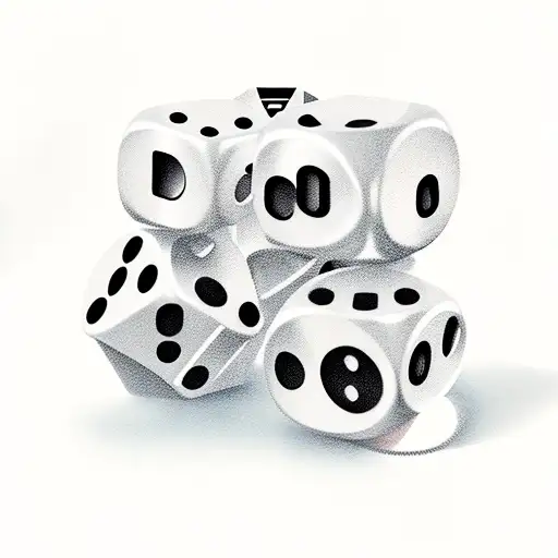 Dice tattoo design idea