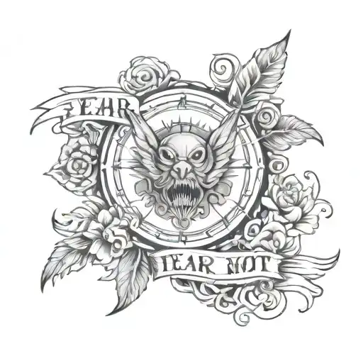 fear not Isaiah 41:10 tattoo design idea
