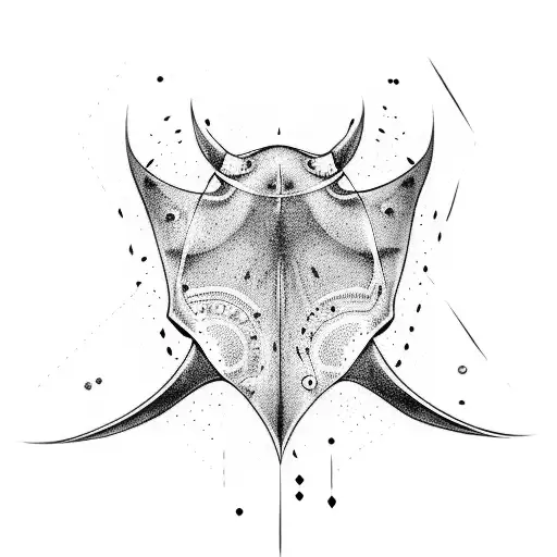 manta ray tattoo design idea