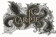 carpe diem tattoo design idea
