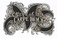 carpe diem tattoo design idea
