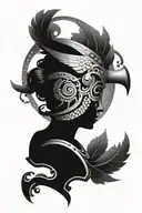 Athena symbol tattoo design idea