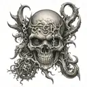 evil dark overcoming obstacles being humbled or crushed tattoo design idea