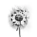 Shedding Dandelion into Birds tattoo design idea