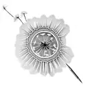 Shedding Dandelion tattoo design idea