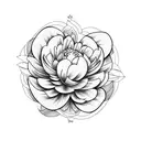 peonia  tattoo design idea