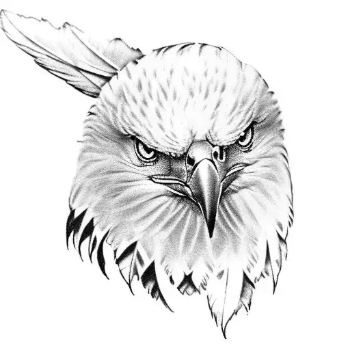 eagle feather tattoo design idea