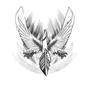 eagle feather tattoo design idea