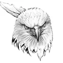 eagle feather tattoo design idea