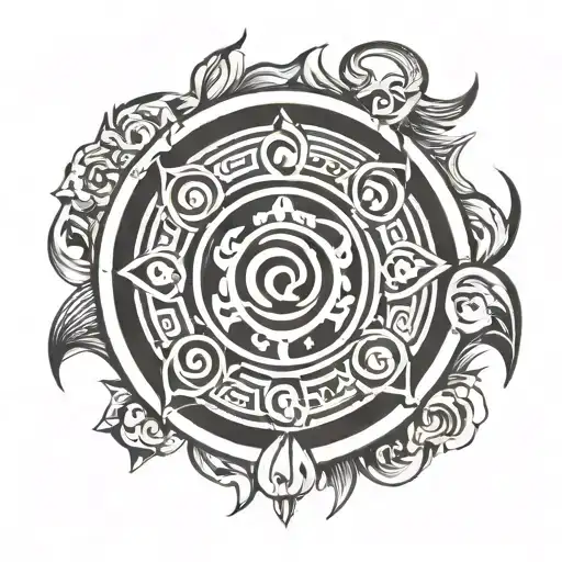 last air bender 4 nations symbols  tattoo design idea