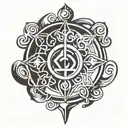 last air bender 4 nations symbols  tattoo design idea