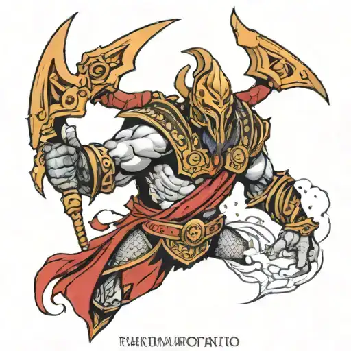 ares god of war tattoo design idea