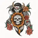 But I'm working on the rest tattoo design idea