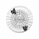 dart board tattoo design idea