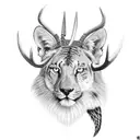 hunting themed tattoo design idea