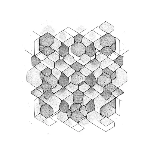 honeycomb  tattoo design idea