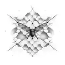 honeycomb  tattoo design idea