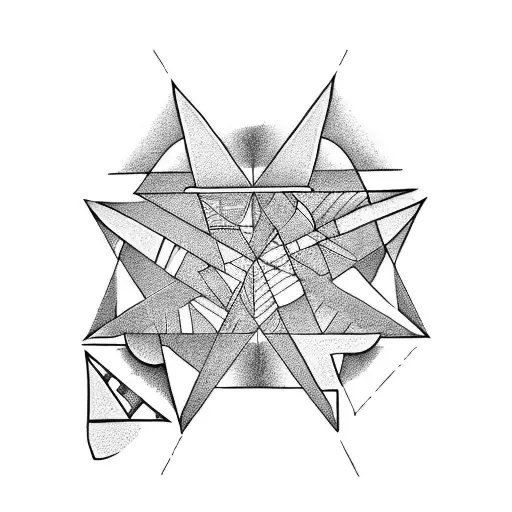 Triangle + Stone Bridge tattoo design idea