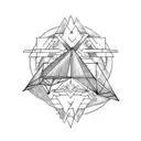 Triangle + Stone Bridge tattoo design idea