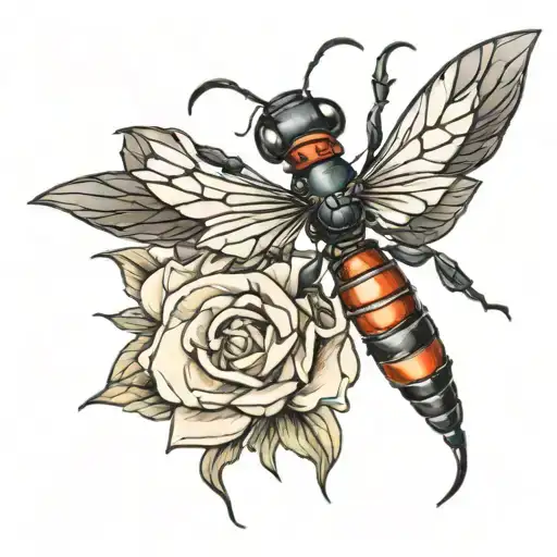 ant tattoo design idea