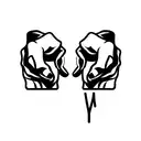 fist bump tattoo design idea