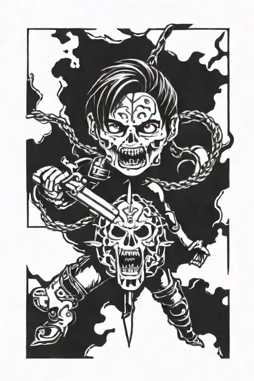 resident evil tattoo design idea