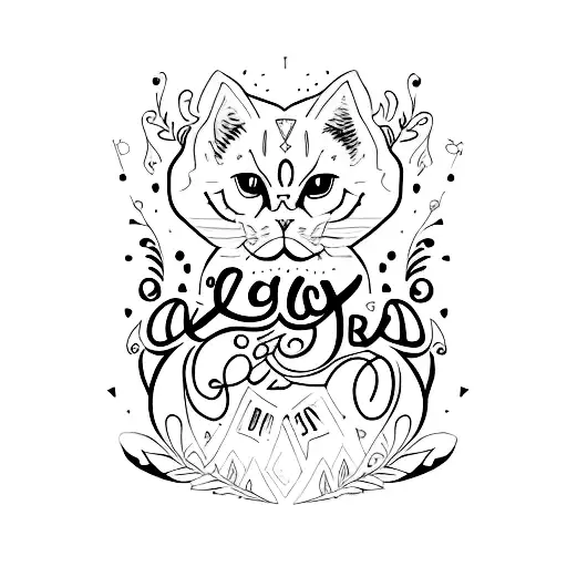 Roxy written in caligraphy in the color black with pink shadow tattoo design idea