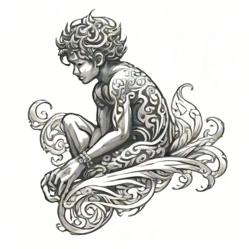 Golden Child tattoo design idea