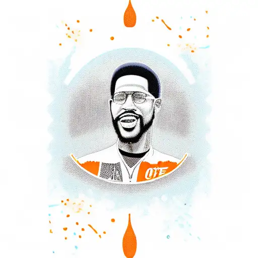 orange juice tropicana bottle memorial "otis Johnson" tattoo design idea