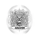 orange juice bottle memorial tattoo design idea