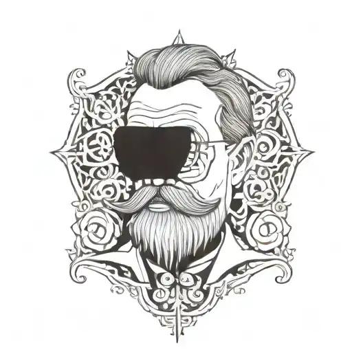 nietzsche tattoo design idea