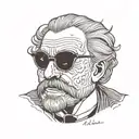 nietzsche tattoo design idea