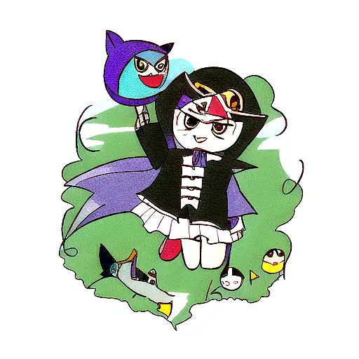 Zorro con acuario  tattoo design idea