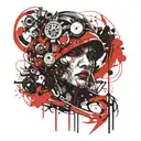 Assassin ghost  tattoo design idea