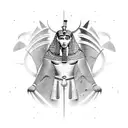 ancient egyptian sleeve tattoo design idea