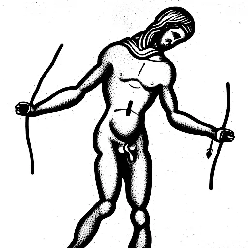 Catholic Saint Sebastian tattoo design idea