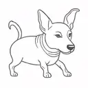 initials MB dog tattoo design idea