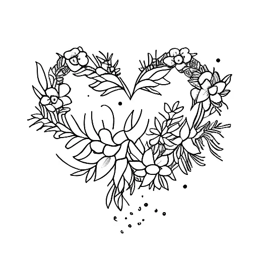 December birth flower connected with the words "i love you a bushel and a peck" on spine tattoo design idea