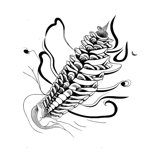 spine tatto tattoo design idea