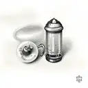 salt and pepper shakers  tattoo design idea