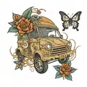 Goodbye & Good Riddance car juice wrld  tattoo design idea