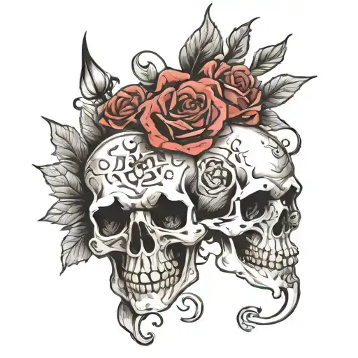 gothic no skulls  tattoo design idea